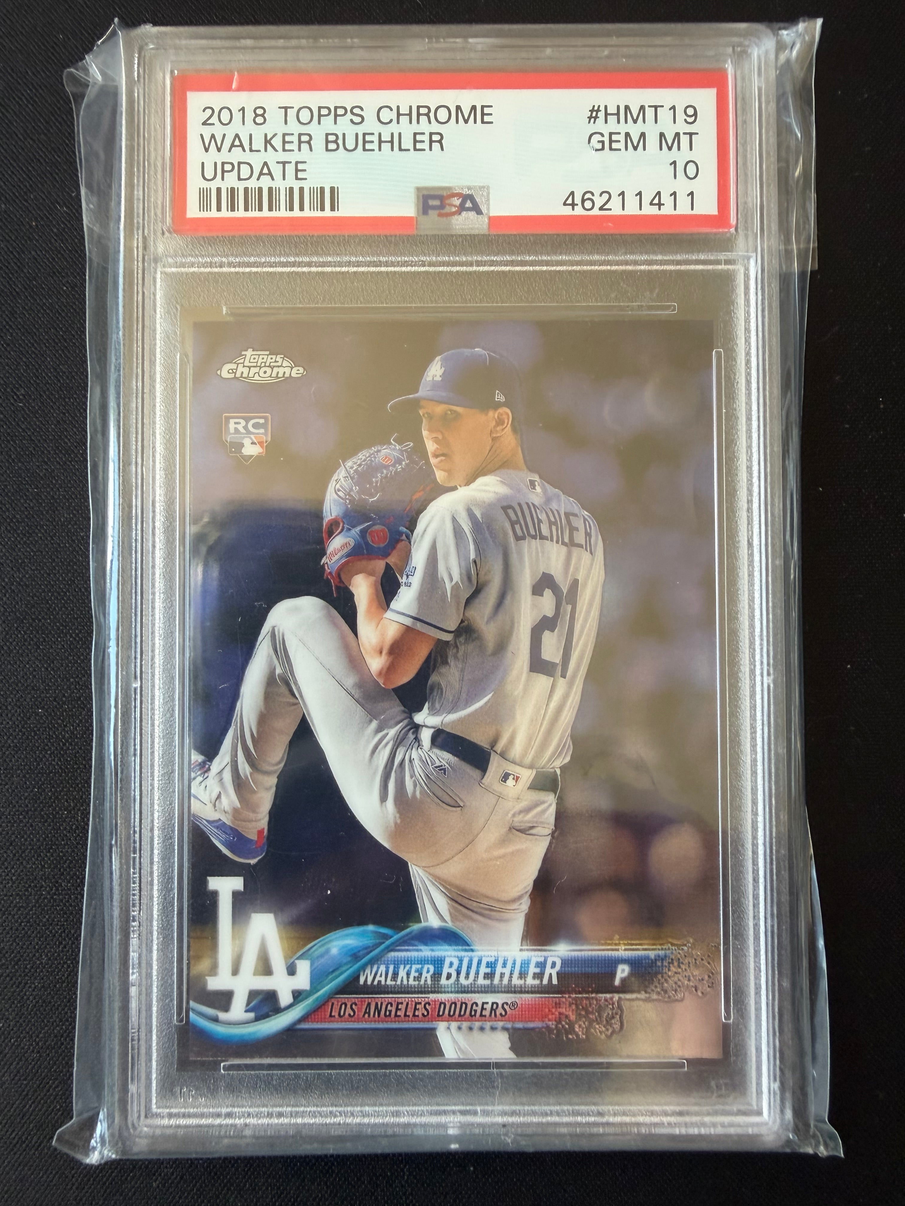 2018 Topps Chrome Update #HMT19 Walker Buehler Rookie PSA 10