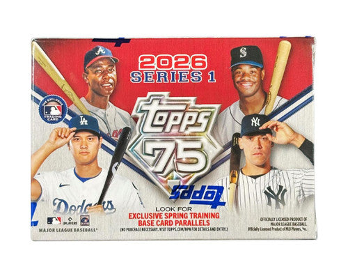 2026 Topps Series 1 Baseball Blaster Box 75th Anniversary sealed