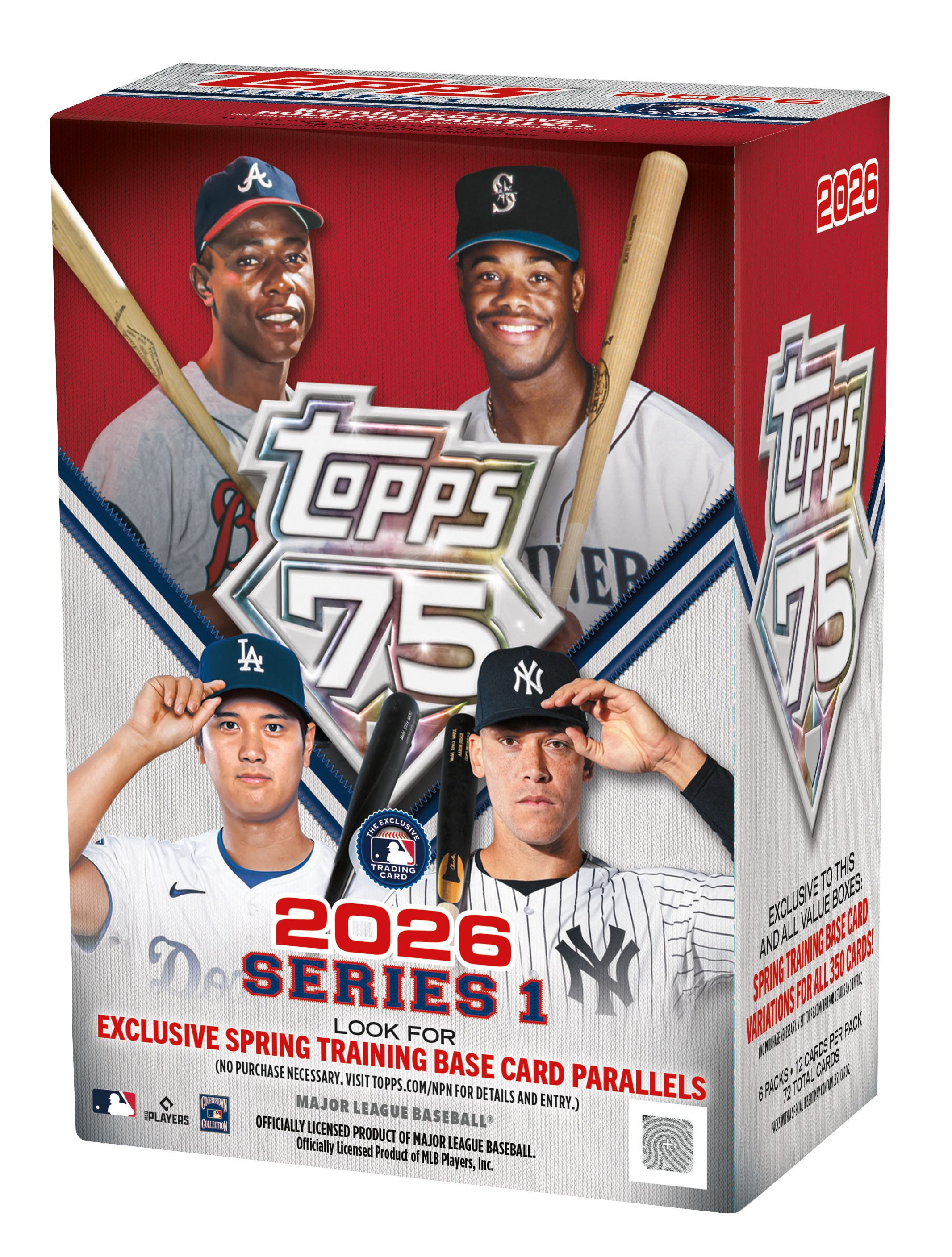 2026 Topps Series 1 Baseball Value Blaster Box 75th Anniversary sealed - official Topps packshot