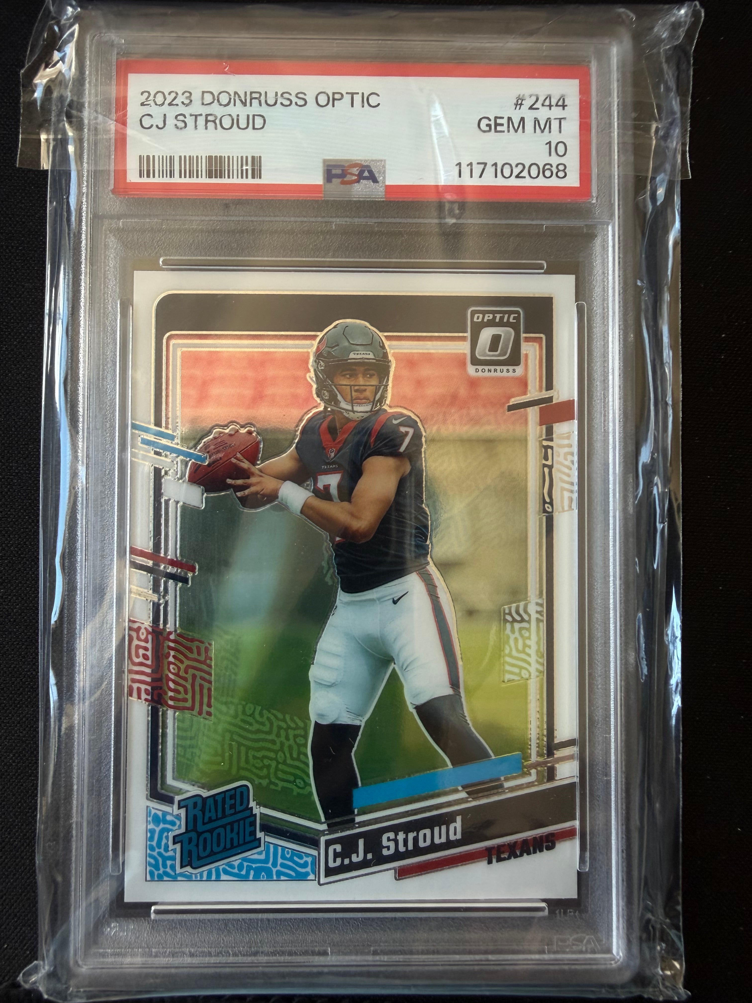 2023 Donruss Optic #244 CJ Stroud Rookie PSA 10