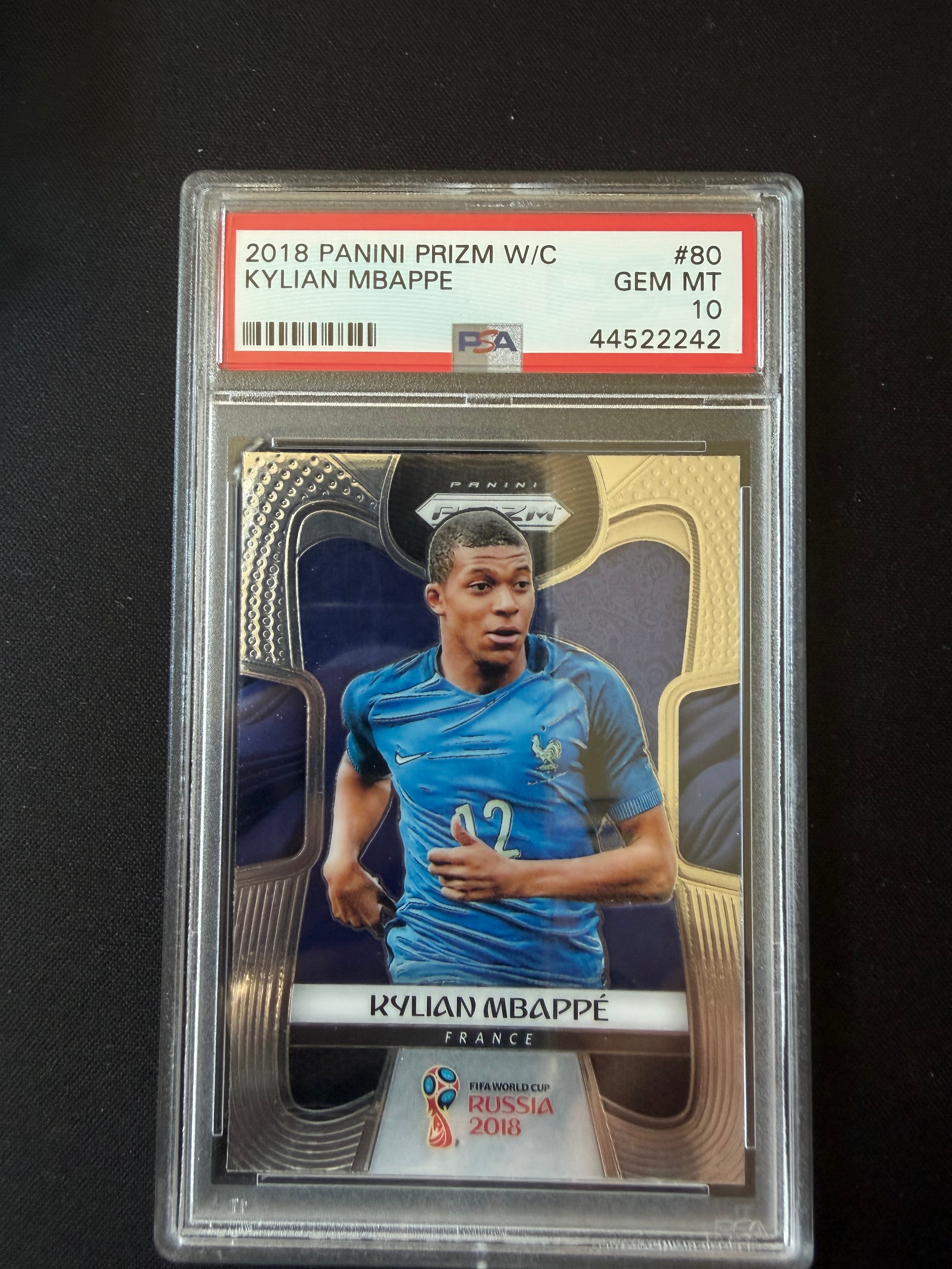 2018 Panini Prizm World Cup #80 Kylian Mbappe PSA 10