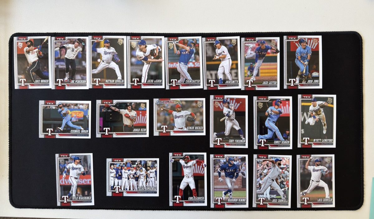 2026 Topps Series 1 & 2 Texas Rangers team set, 20 cards