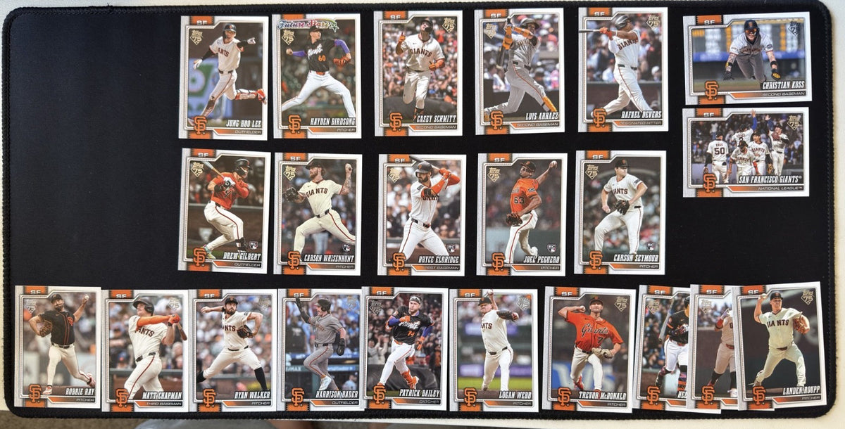 2026 Topps Series 1 & 2 San Francisco Giants team set, 23 cards
