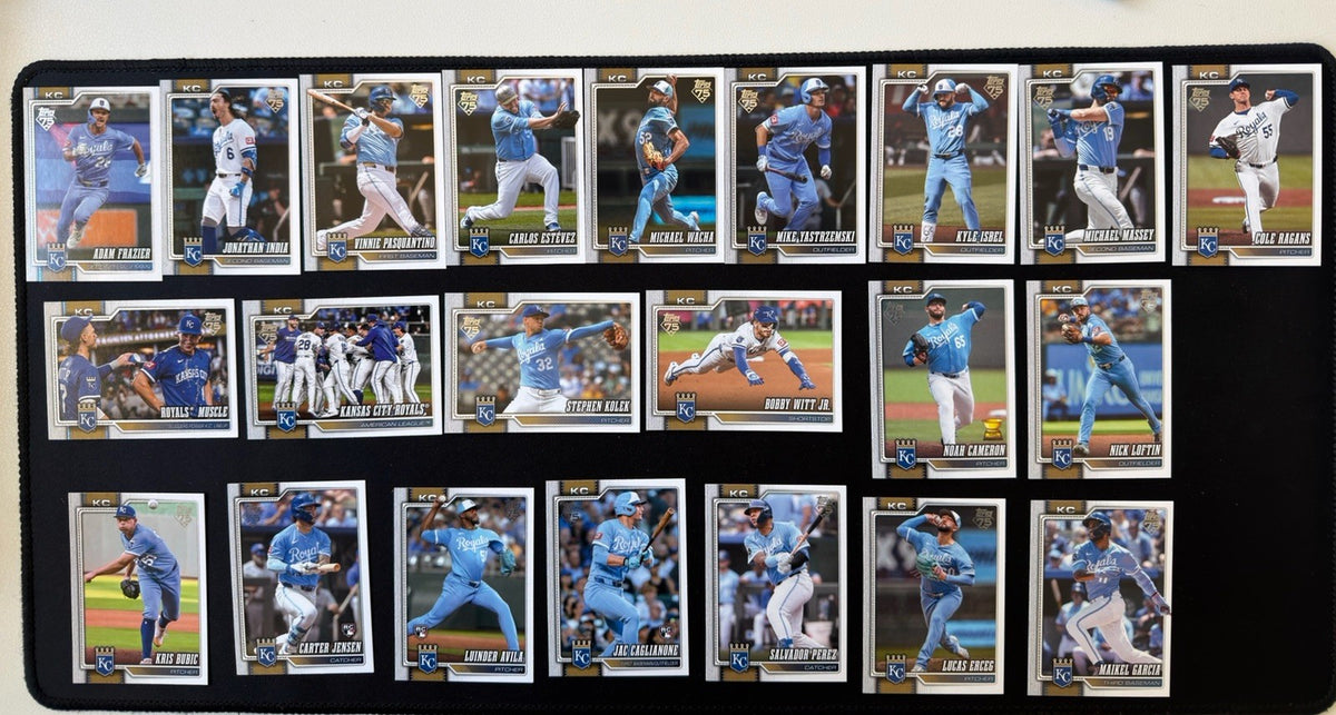 2026 Topps Series 1 & 2 Kansas City Royals team set, 23 cards