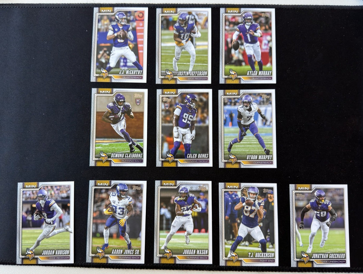 2026 Topps Flagship Football Minnesota Vikings team set, 11 cards