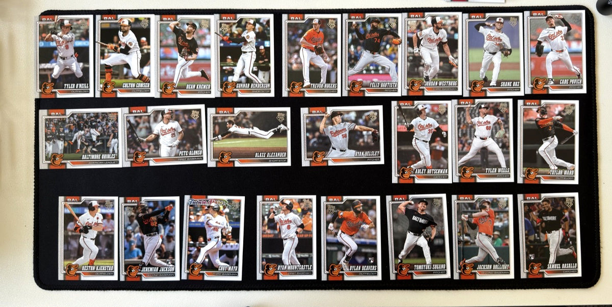 2026 Topps Series 1 & 2 Baltimore Orioles team set, 25 cards