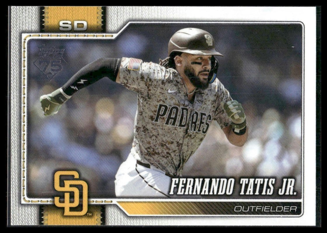 2026 Topps Series 1 & 2 San Diego Padres team set, 20 cards