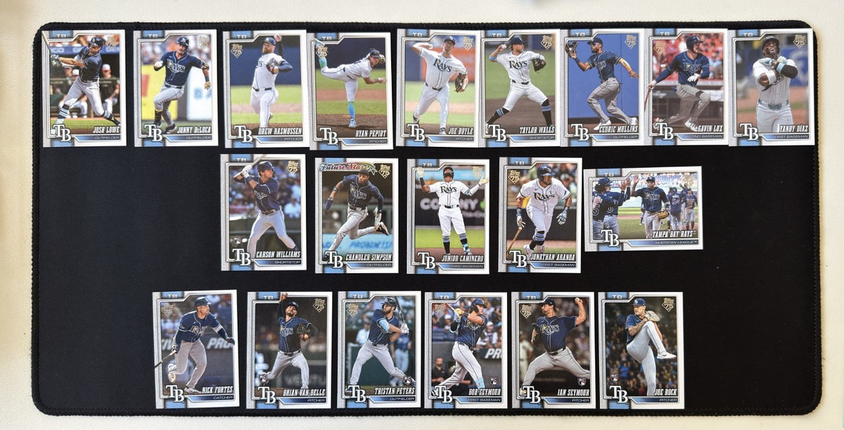 2026 Topps Series 1 & 2 Tampa Bay Rays team set, 20 cards